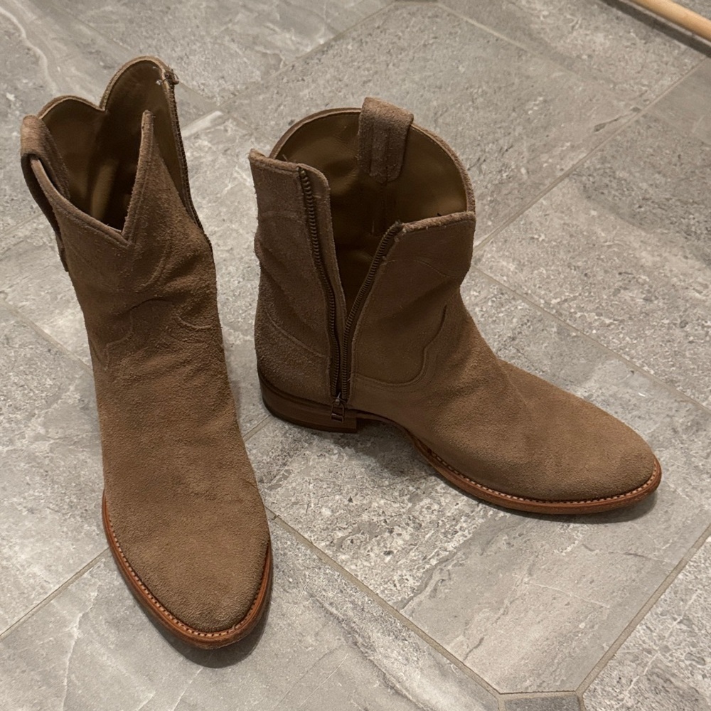 Tecovas gravel Suede Western Boots
